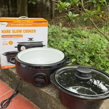 Nồi nấu chậm Hare HR‑SC535 3.5L – Nấu cháo, chưng yến, hầm kho, giữ dưỡng chất 8