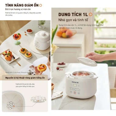 Nồi nấu chậm Joyoung JSC-107-BH 1.0L hầm canh yến chính hãng, 590.000₫ 4 Nồi nấu chậm Joyoung JSC-107-BH 1.0L hầm canh yến chính hãng, 590.000₫ 4