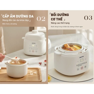 Nồi nấu chậm Joyoung JSC-107-BH 1.0L hầm canh yến chính hãng, 590.000₫