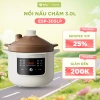 Nồi Nấu Chậm Tử Sa BEAR ESP 305LP 3.0L - Nấu Cháo Hầm Soup Giữ Ấm Hẹn Giờ, 1.18 triệu