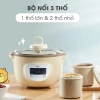 Nồi Nấu Cháo Chậm Bear 1.6L SUBE002 cho Bé - Lồng Hấp, Ninh Hầm, Chưng Yến, Bảo Hành 18 Tháng - Giá ưu đãi 554.000đ 2