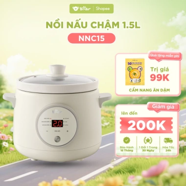 Nồi Nấu Cháo Chậm BEAR NNC15 1.5L – Nấu Cháo, Chè, Ngũ Cốc, Giá 647.000₫