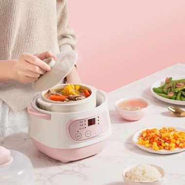 Nồi nấu cháo chậm đa năng 6 chế độ, chưng yến, lòng nồi sứ 1L, hẹn giờ - Giá 369.000đ 7