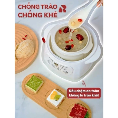 Nồi Nấu Cháo Chậm Đa Năng Beemi – Cách Thủy, Chưng Yến, Hầm Canh, Tiện Lợi cho Bé Ăn Dặm, 385.000 VND