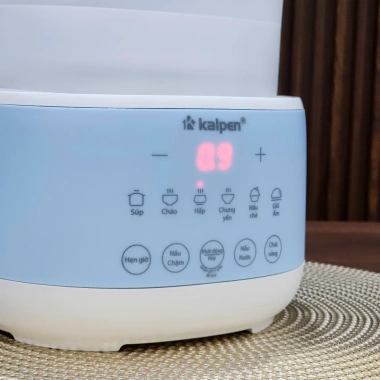 Nồi Nấu Cháo Chậm Kalpen SK2 1L Giữ Ấm, Chưng Yến, Nấu Chè + Xửng Hấp - Giá 670k