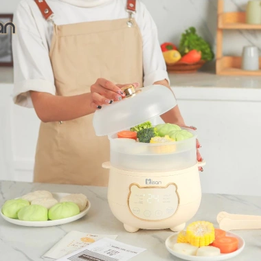 Nồi Nấu Cháo Chậm Misan 1L - Ninh Hầm, Chưng Yến, Bé Ăn Dặm, Bảo Hành 24 Tháng, Tặng Sổ Tay 3