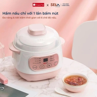 Nồi Nấu Cháo Chậm SEKA Cho Bé Ăn Dặm - Nồi Hấp Cách Thuỷ Cao Cấp, Giá 299k 2