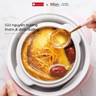 Nồi Nấu Cháo Chậm SEKA Cho Bé Ăn Dặm - Nồi Hấp Cách Thuỷ Cao Cấp, Giá 299k 9