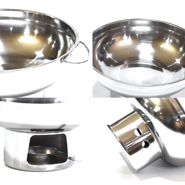 Nồi nấu lẩu inox HCHC dùng trên than, cồn, dã ngoại - chỉ 160.600 VND