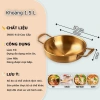 Nồi Nấu Mì Cay INOX Mạ Vàng 2 trong 1 Bát Ăn, Lẩu Mini, Đa Năng, Giá chỉ 79.900đ 9