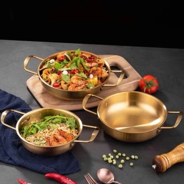 Nồi Nấu Mì Cay INOX mạ Vàng - Chảo chống dính, bếp gas, điện, từ - 48.000₫ 2 Nồi Nấu Mì Cay INOX mạ Vàng - Chảo chống dính, bếp gas, điện, từ - 48.000₫ 2