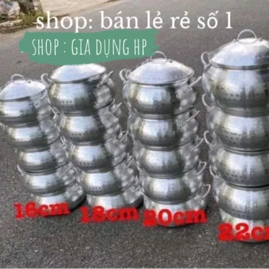 Nồi nấu mì cay nhôm truyền thống - Dùng cho bếp gas & cồn, khuyến mãi 49.000đ
