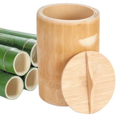 Nồi nấu tre DÀIQIYING – Xô cơm hấp tre tái sử dụng, Handmade thân thiện môi trường, có nắp và hộp đựng gạo, giảm giá 209.000₫ 5