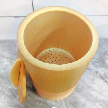 Nồi nấu tre DÀIQIYING – Xô cơm hấp tre tái sử dụng, Handmade thân thiện môi trường, có nắp và hộp đựng gạo, giảm giá 209.000₫ 8