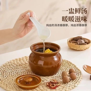 Nồi Ngói Stew Cup 1 người Chống Nước, Cốc Hơi Nước Gốm Sứ Ấm, 276.971₫