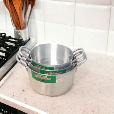 Nồi nhôm đúc dày, nhiều kích thước 16‑20cm, giá ưu đãi 97.100₫, chất lượng xưởng 5