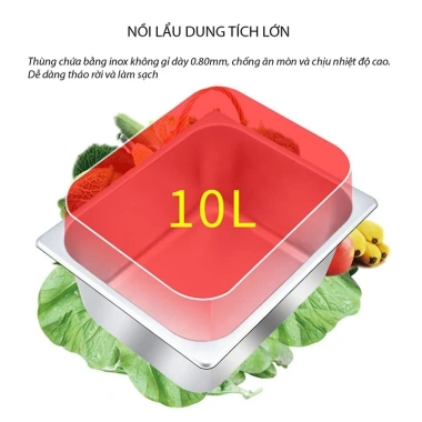 Nồi nhúng lẩu Oden đôi 18 ngăn, bếp xiên que Tokbokki kiểu Nhật – Giá 1.45 triệu