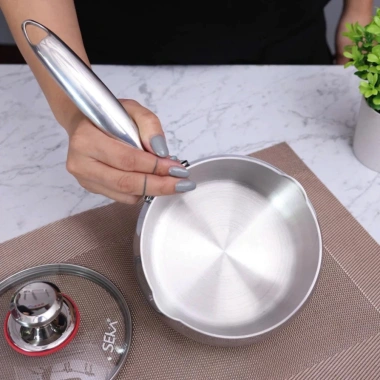 Nồi Quánh Inox Seka 10-18cm Nguyên Khối - Nhỏ Gọn, Đa Năng Nấu Cháo, Quấy Bột, Sốt - Giá Ưu Đãi 238.000 8