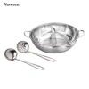 Nồi Shabu Shabu Vaveren Chia Lẩu Đôi Hương Vị - Dễ Vệ Sinh, Bộ Chia, Dùng cho Ký Túc Xá, Nhà Hàng, Tiệc Gia Đình
