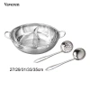 Nồi Shabu Shabu Vaveren Chia Lẩu Đôi Hương Vị - Dễ Vệ Sinh, Bộ Chia, Dùng cho Ký Túc Xá, Nhà Hàng, Tiệc Gia Đình 6