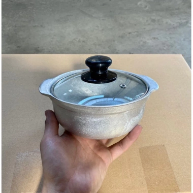 Nồi thố gang nắp kính 15‑27cm, loại thô – Kho thịt cá, nấu lẩu, giảm còn 135k 2 Nồi thố gang nắp kính 15‑27cm, loại thô – Kho thịt cá, nấu lẩu, giảm còn 135k 2