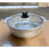 Nồi thố gang nắp kính 15‑27cm, loại thô – Kho thịt cá, nấu lẩu, giảm còn 135k 7