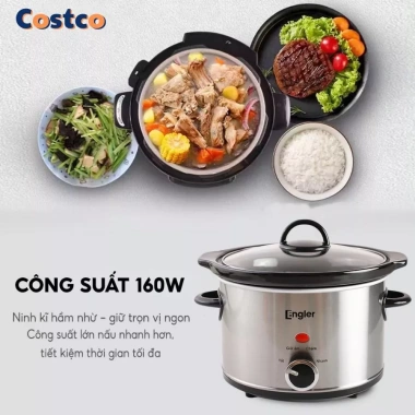 Nồi tiềm Engler EL9.116 2.5L 160W gốm sứ cao cấp - Ninh hầm, nấu cháo, kho thịt cá, giảm giá 550.000₫ 4 Nồi tiềm Engler EL9.116 2.5L 160W gốm sứ cao cấp - Ninh hầm, nấu cháo, kho thịt cá, giảm giá 550.000₫ 4