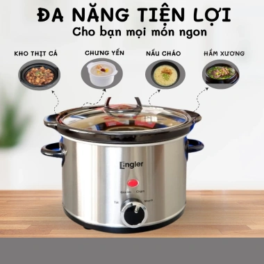 Nồi tiềm Engler EL9.116 2.5L 160W gốm sứ cao cấp - Ninh hầm, nấu cháo, kho thịt cá, giảm giá 550.000₫