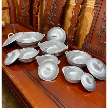 Nồi tộ gang Doa bóng kho quẹt size 12-25cm Niêu gang nấu lẩu giá ưu đãi 105.000đ