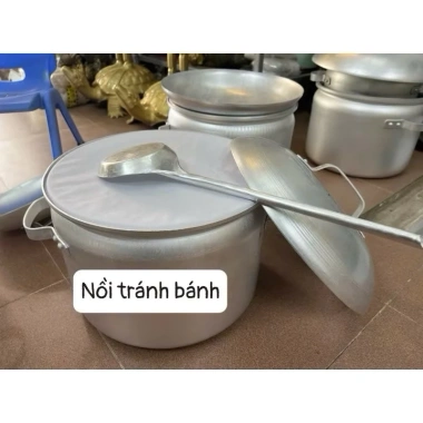Nồi tráng bánh cuốn truyền thống 22-26-31cm - Làm bánh ướt tại nhà, giá ưu đãi 595k