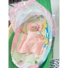 Nôi tre + bọc nệm & màn chụp, hỗ trợ bé nằm đặt võng, ngăn cong lưng, giảm còn 309.000₫ 4