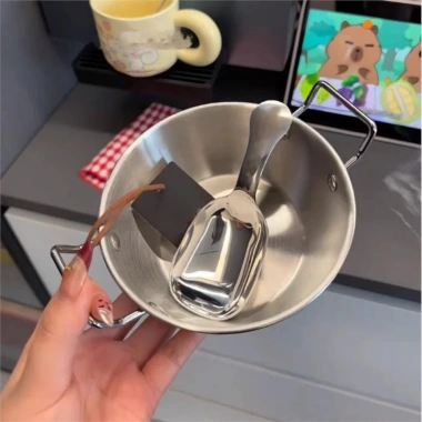 Nối Trộn Cơm và Ngũ Cốc - Nồi Nấu Ăn Mini Inox Phong Cách Hàn Quốc, Giá chỉ 43.500₫ TUIDO SHOP 2