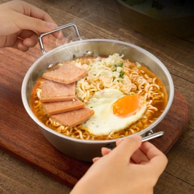 Nối Trộn Cơm và Ngũ Cốc - Nồi Nấu Ăn Mini Inox Phong Cách Hàn Quốc, Giá chỉ 43.500₫ TUIDO SHOP 8