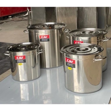 Nồi từ inox 50L (40x40cm) - Siêu bền, nấu bánh trưng & hầm xương, giảm giá 850.000 VND