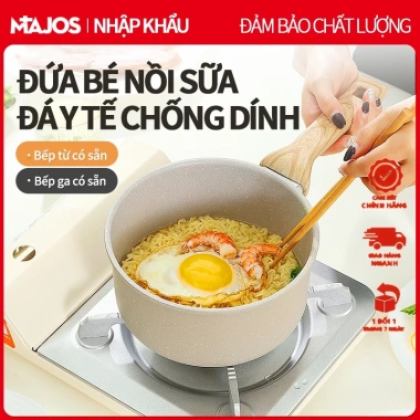 Nồi tuyết Nhật 16/18cm cao cấp - Nồi sữa, đựng thực phẩm bé, giảm còn 119.000 VND