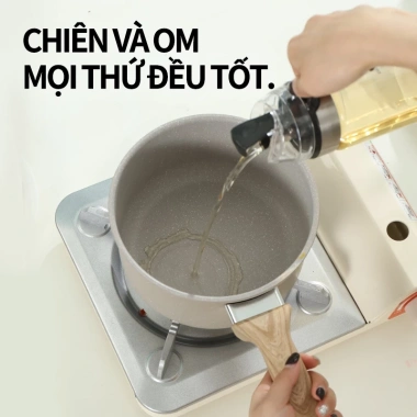 Nồi tuyết Nhật 16/18cm cao cấp - Nồi sữa, đựng thực phẩm bé, giảm còn 119.000 VND
