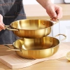 Nồi Vàng Inox MINI - Nấu Mì Cay, Lẩu, Soup, Thép Không Gỉ Phong Cách Hàn Quốc 8