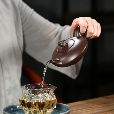 Nồi Voi Cát Tím Yixing - ấm trà may mắn, quà tặng, bộ ấm trà thay thế, 127.500₫ - bán buôn 4