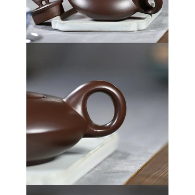 Nồi Voi Cát Tím Yixing - ấm trà may mắn, quà tặng, bộ ấm trà thay thế, 127.500₫ - bán buôn 9