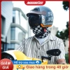 Nón bảo hiểm 3/4 Masontex kính ẩn, vỏ ABS chắc chắn, tem phản quang - 429.000₫