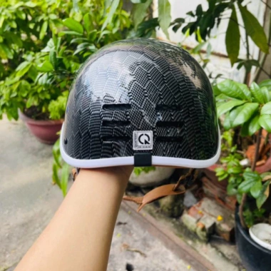 Nón bảo hiểm cá heo chuẩn quốc tế, thiết kế phong cách, nhúng cạc bón - 158.000đ