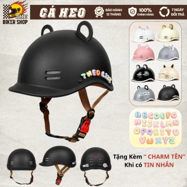 Nón Bảo Hiểm Cá Heo CR HELMET – Đạt Chuẩn, Kèm Phụ Kiện, Bảo Hành 12 Tháng, 144k