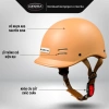 Nón bảo hiểm cá heo Gerda, sơn chống bám dính, bảo hành 12 tháng, giá 175.000₫ 3