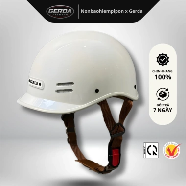 Nón bảo hiểm cá heo Gerda, sơn chống bám dính, bảo hành 12 tháng, giá 175.000₫