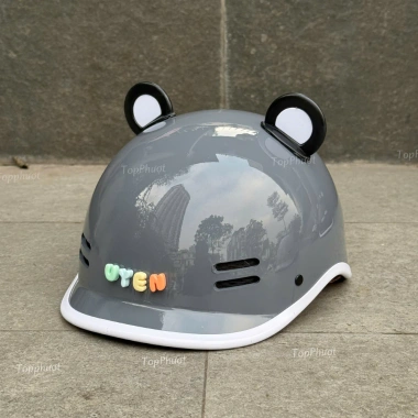 Nón bảo hiểm Cá Heo nam nữ cao cấp – tặng tai gấu, charm tên cute, an toàn 4