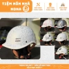 Nón Bảo Hiểm Cao Cấp Cá Heo Kiểu Nhật 1/2 Đầu Vân Carbon Bền Nhẹ Nam Nữ Xe Máy
