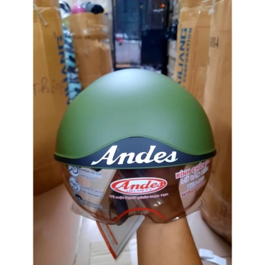 Nón bảo hiểm nửa đầu ANDES 3S M139 - Giấu kính, tháo lót, giá chỉ 450.000đ