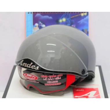 Nón bảo hiểm nửa đầu ANDES 3S M139 - Giấu kính, tháo lót, giá chỉ 450.000đ