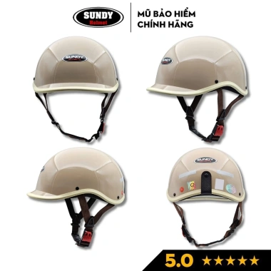 Nón bảo hiểm nửa đầu cá heo HP6 SUNDY – Thời trang, đa màu, Freesize 55‑59cm