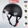 Nón bảo hiểm nửa đầu có kính BKTec SJC vòng đầu 56‑59cm – chính hãng, chỉ 129k